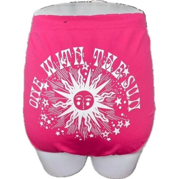 Torrid +4 Hot Pink One With The Sun Statement Graphic Mid-Rise Hipster Panties - Picture 3 of 6